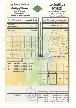 Residential Land for Sale in Al Sharqiya Al Mudaibi