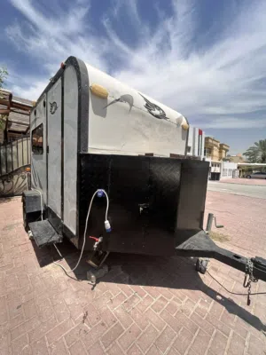 caravan with room and shower