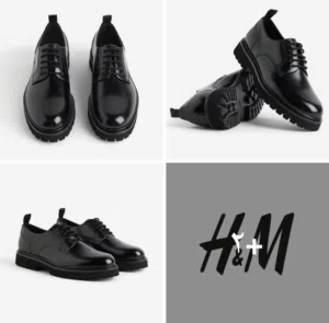 حذاء    Trendyol  شوز  من المانيا  اسود  بلمعه رائعه مودرن من. H&M. نمره 44