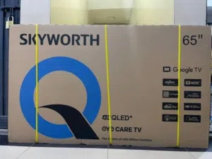 شاشة سكاي ورث 65 بوصة QLED 120 هرتز جديد مخصصه خصيصه للألعاب ومشاهدة الأفلام جديد مع ضمان سنه