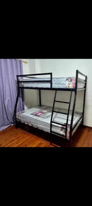 سرير حديد بدورين متر فوق ومتر وعشرين من تحت بالملل Furniture oh