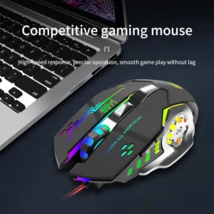 ماوس العاب لاسلكي وفر بطاريه Gaming Mouse RGB Built-in Battery..