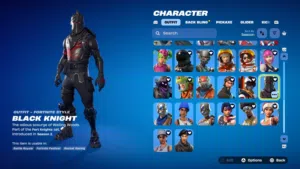 حساب فورتنايت فيه بلاك نايت وغيره من المميزات من موسم 1-3