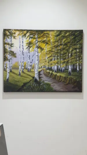 Forest Path Painting (Original) 50cm x 40cm