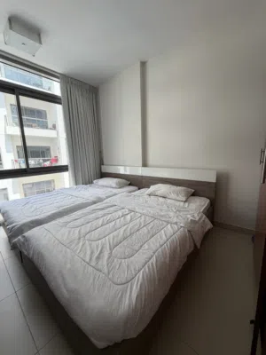 Bed-frame with mattress