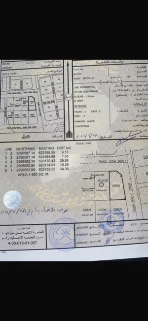 للبيع ارضين شبك في مريرات مقابل المسفاه الثانيه شمال بوشر