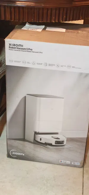 روبوت تنظيف شاومي 5 برو – حالة الجديد مستعمل ساعة فقطXiaomi Robot 5 Pro – used only for an hour