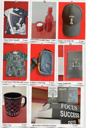 Not used Decorative and Accessories, chess collection,  prices are in the picture