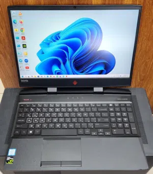 للبيع لابتوب جيمنق Hp Omen Gaming 15.6 144 hz i716 DDR4/256SSD+1TB/1060 6GB GTX كالجديد
