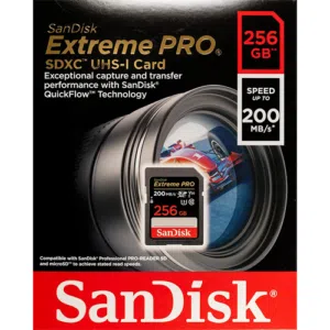 256GB SDXC SD Extreme Pro Memory Card