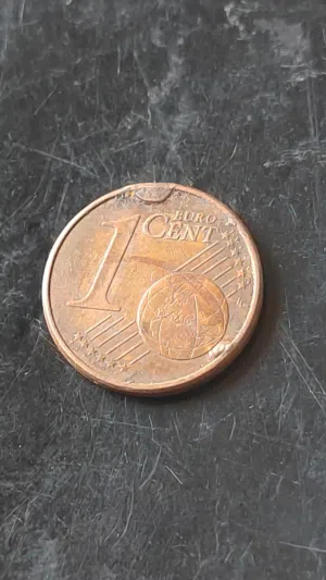 عملة فرنسية واحد أورو سانت بها زيادة في المعدن