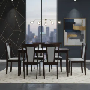 طقم طاولة طعام 6 كراسي RH-7008T + RH-187C