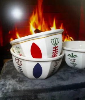 اواني طعام" ملّة ، صحن، سيراميك عالي الجودة تعبئة فردية". Ceramic bowls 680-700 ML