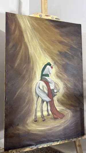 رسم يدوي لوحة زيتية