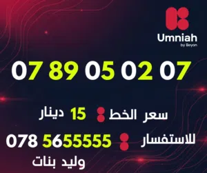 ارقام امنية مميزة ومتناسقة وسهلة