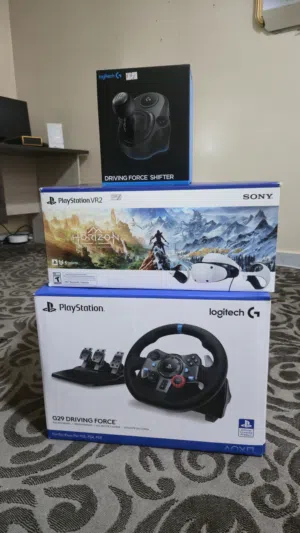 Complete VR Racing setup for PS5. All items in excellent condition with original box