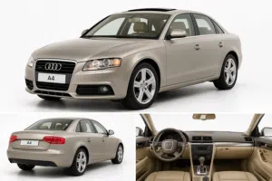 Audi A4 2008-  2.0 بنزين فتحة سقف لون ذهبي
