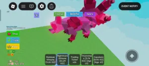 كيتسوني احمر قرو اقاردن grow a garden للبيع بسعر حلو كثير هيوج و عليه nightmare