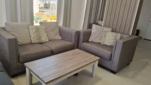كنبات نظيفة جدا شبه جديدة للبيع  Elegant Sofa Set in Excellent Condition