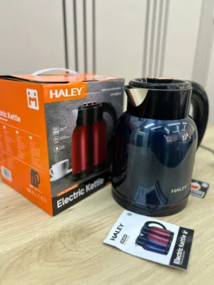 غلاية كهربائية HALEY – ستانلس ستيل  Electric Kettle – تصميم عصري ولون فخم  غلاية عملية وأنيقة بتغلي