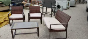 طقم قش 5 مقاعد  طقم تاني 4 مقاعد راتان