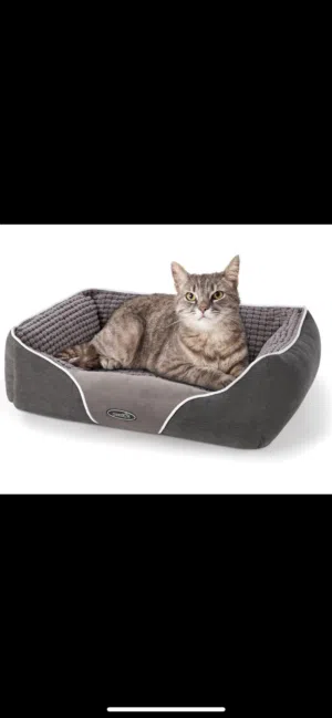 Cat bed grey
