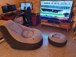 كرسي الاسترخاء ( كرسي + مسند+منفاخ ) سعر حرق ..