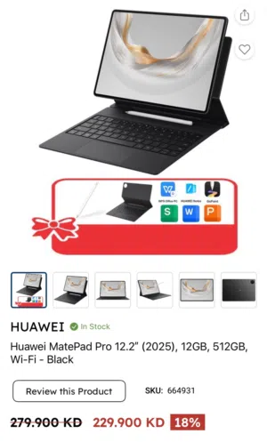 Huawei matepad pro 12.2 512 Gb New i buy today not opened