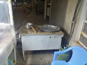 ميز فلافل + جام خانة + ثرامة
