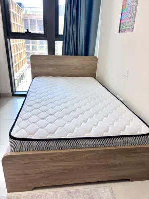 3-Drawer Dresser with Mirror + 120 cm Bed & Mattress Set