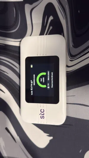 راوتر stc للبيع مستعمل في حالة نظيفه شاشة تاتش ومطارية ممتازه و 5G