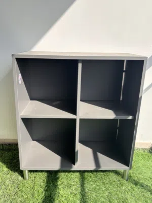 Modern 4-Cube Storage Shelf – Dark Grey (Excellent Condition)