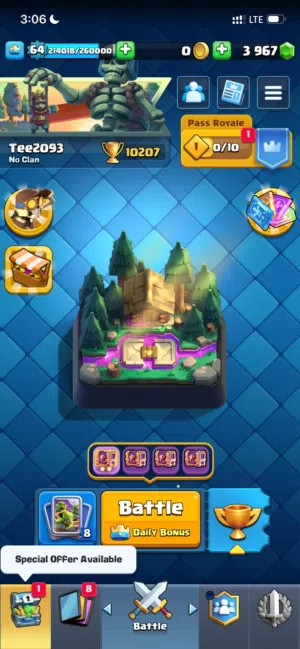 حساب كلاش رويال لفل 64