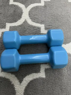 رفع الأتقال جديد حبتين من وزن 3 كيلو للوحدة اللون ازرق