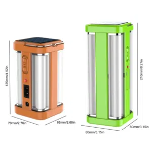 مصباح LED القابل لإعادة الشحن او طاقة شمسية متوفر حجمين