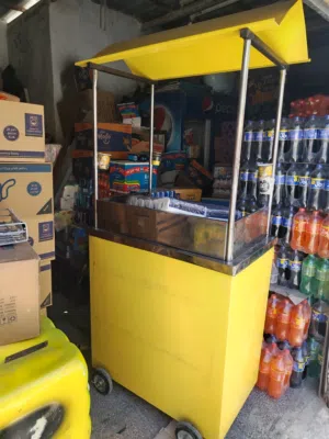 عربة ذرة وكالة + هزاز اطفال
