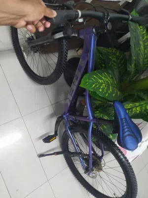 For sale Trek marlin 5, purple colour.frame size X's.body silver alpha aluminium.price 135 BD.