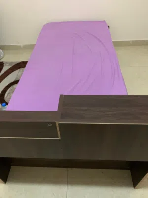 Single bed with mattress