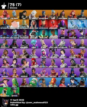 fortnite account  حساب فورت نايت جامد جدا و فيه 2 يكن نادرين جدا 1500 يوم منزلوش