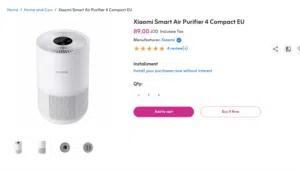 منقي هواء من شاومي Xiaomi Smart Air Purifier 4