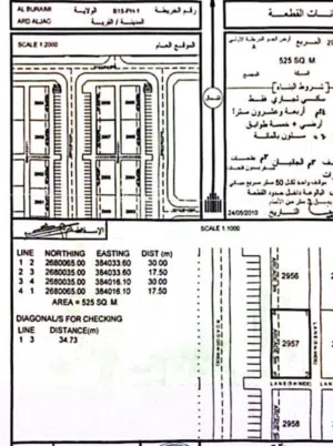 ارض سكني تجاري للبيع في البريمي