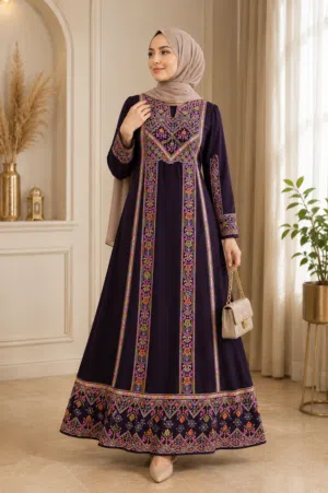 ثوب فخم تطريز فلاحي