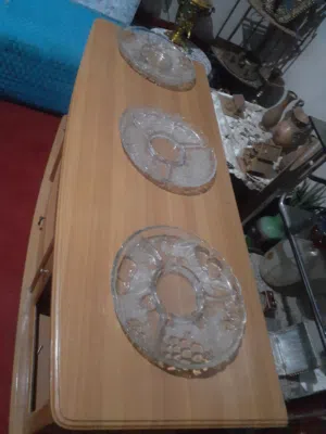 3 اطباق زجاجي من وينتر روز