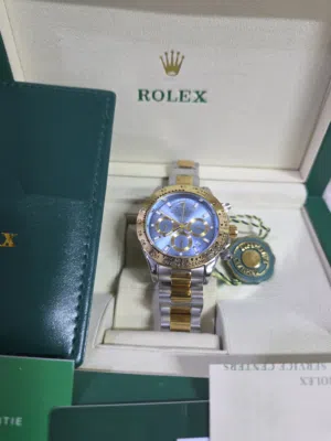 Rolex . Analog Quartz . Silver . New1