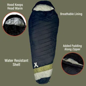 Bear Grylls 15 Degree Sleeping Bag for Adults 3-4 Season