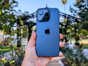 iPhone 15 Pro 256GB in Blue - Excellent Used Condition with Box and Charger