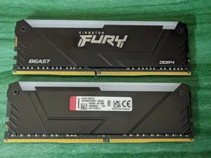رامات ddr4 للبيع 16gb (8*2) Kingston fury Beast RGB 3200mhz cl16