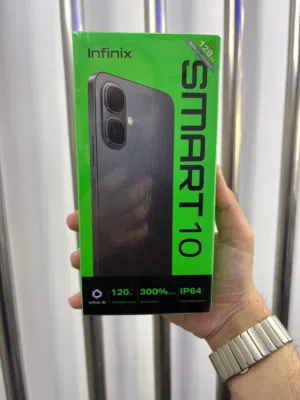 Infinix smart 10 4RAM / 128GB 	 	  جديد مسكر بالكرتونة  كفالة الوكيل الرسمي وشركتنا 3 سنوات
