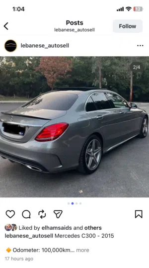 Mercedes Benz . C-Class . 2015 . Used3