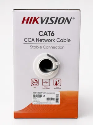 Hikvision CAT6 CCA Network Cable / كيبل شبكة Hikvision CAT6 CCA